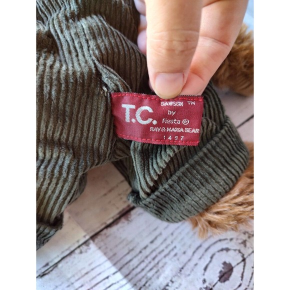 TC Dawson By Fiesta Bear Plush Stuffed Animal Jointed 12" Tall EUC - Picture 7 of 9